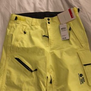 Bright Yellow Ski Pants
